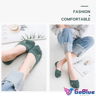 GoBlue ถุงเท้าแบบสั้น ถุงเท้าข้อสั้น ผ้านุ่มใส่สบาย ถุงเท้าลายแมวน่ารัก Women's Socks