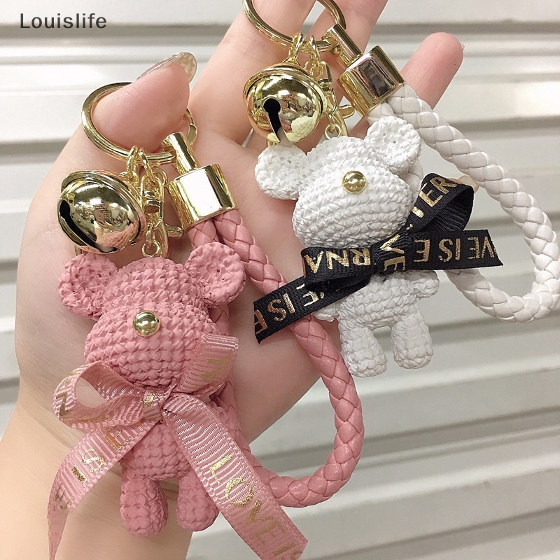Llph พวงกุญแจเรซิ่น จี้ตุ๊กตาหมี กระต่ายน้อยน่ารัก เหมาะกับของขวัญ แบบสร้างสรรค์ สําหรับห้อยกระเป๋า