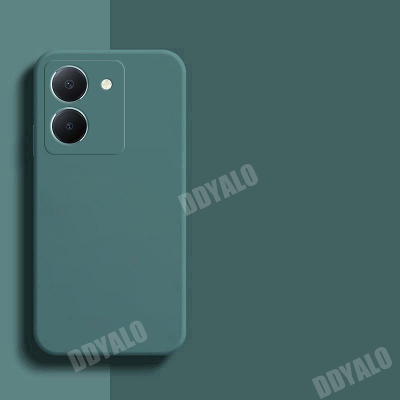 เคสซิลิโคนนิ่ม ทรงสี่เหลี่ยม ป้องกันกล้อง กันกระแทก สําหรับ Y27S Vivo Y36 4G 5G 2023