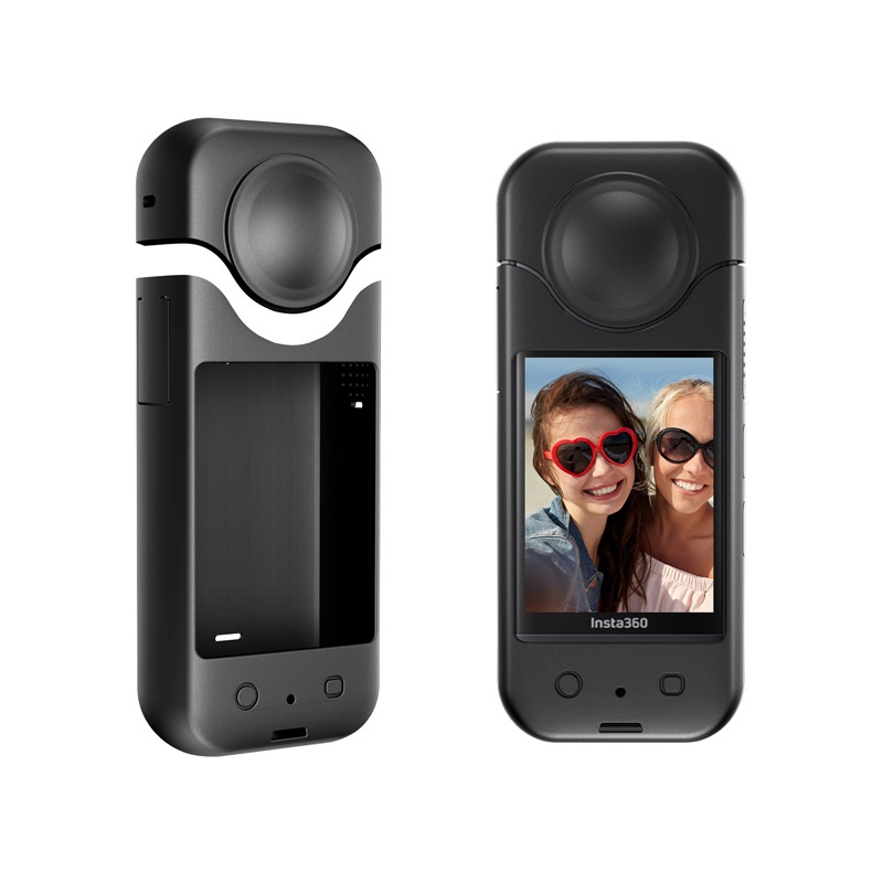 STARTRC เหมาะสําหรับ Insta360 X3 Body Panoramic เคสป้องกันเคสซิลิโคน Anti-Knock กันกระแทกอุปกรณ์เสริม