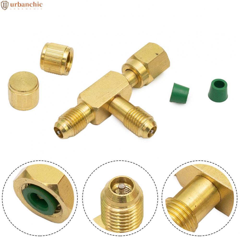 อะแดปเตอร์ T Type พร้อมตัวเชื่อมต่อโรตารี่ 1/4X1/4X1/4\\\\\\