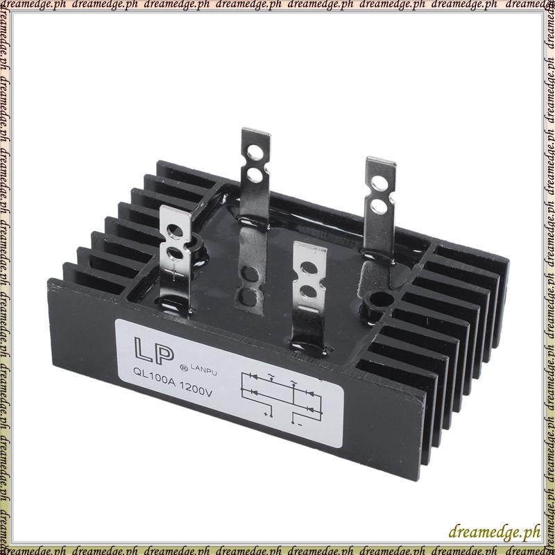 [SKG] 100Amp 1200Volts 4 Pins 1 เฟสไดโอดบริดจ์ QL100 ประเภท