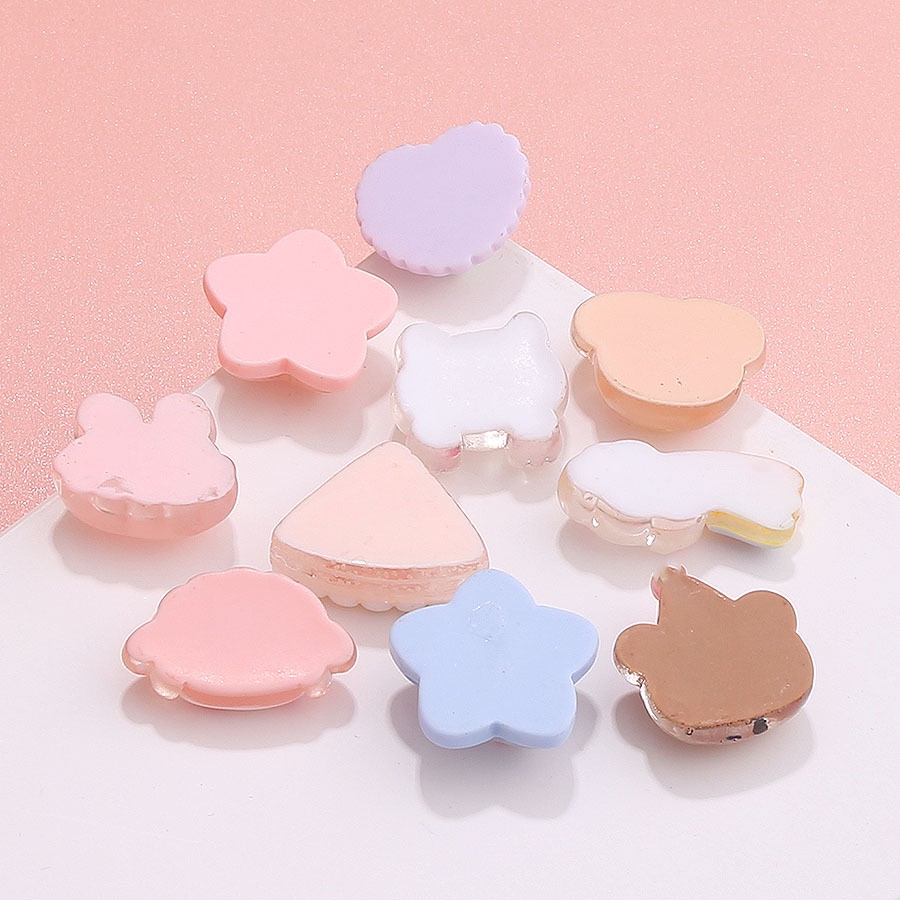 เรซิ่น diy แผ่นกาวเรซิ่น พลาสติกใส รูปการ์ตูนสัตว์ ไอศกรีมน่ารัก ขนาดเล็ก สําหรับทําเครื่องประดับ พวงกุญแจ กิ๊บติดผม diy