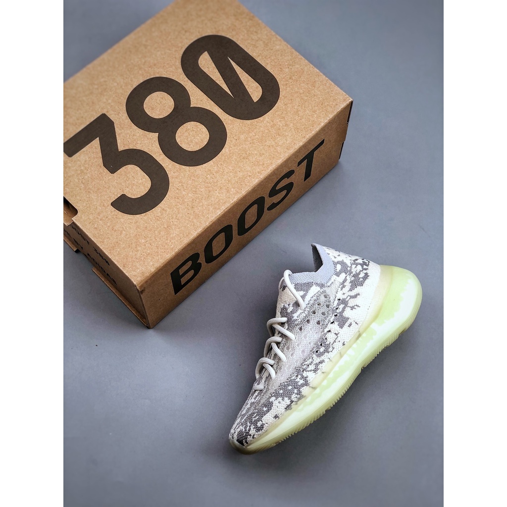 Adidas/yeezy Boost 380 Men Women Style Yarn Flying Woven Surface Breathable Casual Running Sneakers