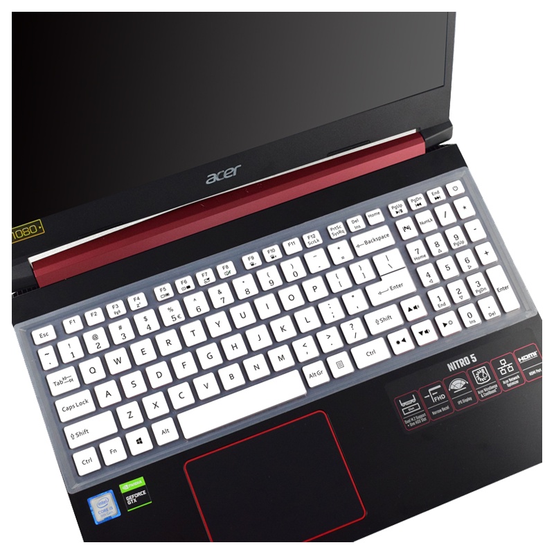 แผ่นซิลิโคนครอบแป้นพิมพ์แล็ปท็อป สําหรับ Acer Nitro 5 2023 2022 AN515-58 AN515-57 AN515-56 AN515-56 AN515-55 AN515-54 AN515 15.6 นิ้ว