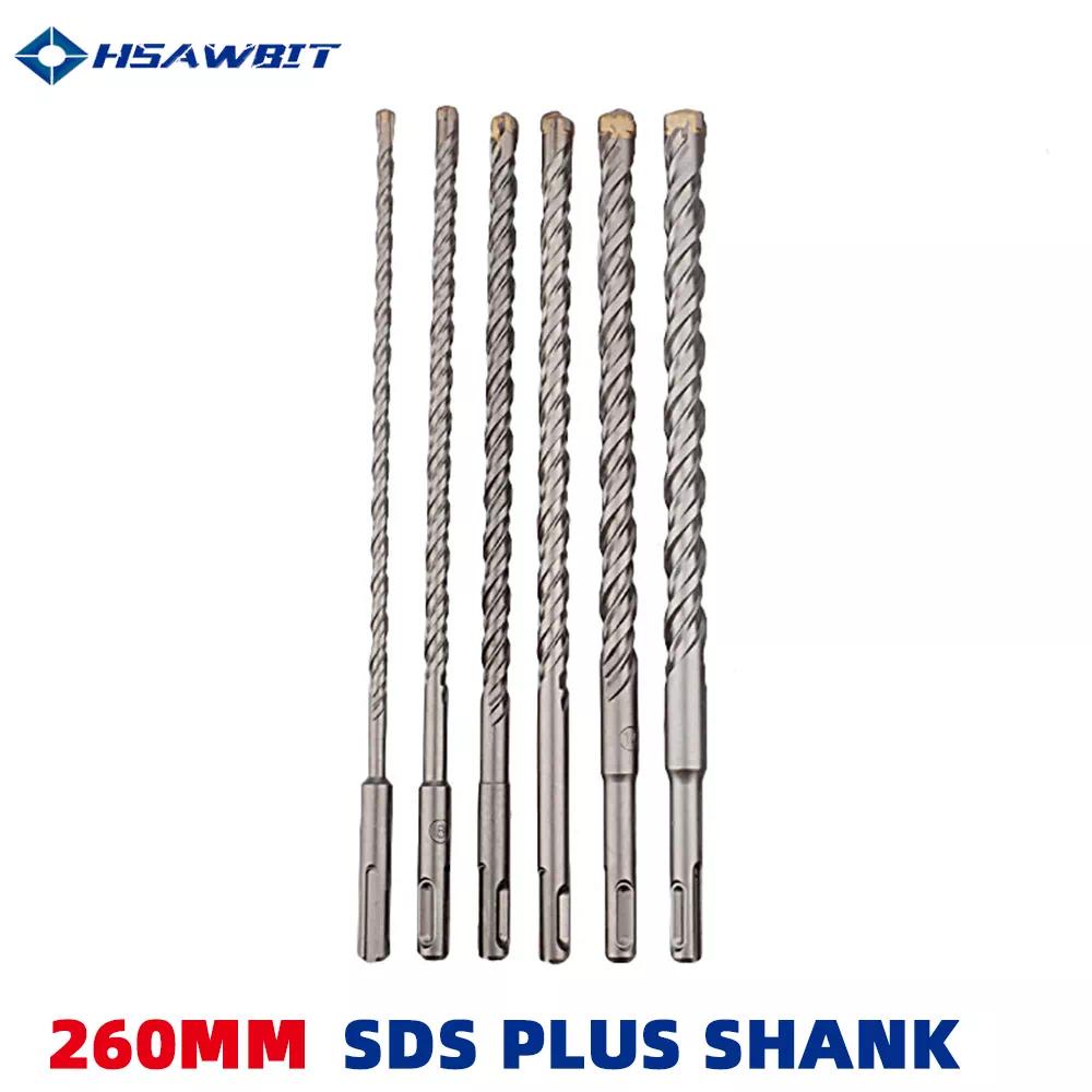 ดอกสว่านทังสเตนคาร์ไบด์ 260 มม. SDS Plus Shank สําหรับค้อนไฟฟ้า 6 มม. | 8 มม | 10 มม | 12/14 มม. | 16 มม