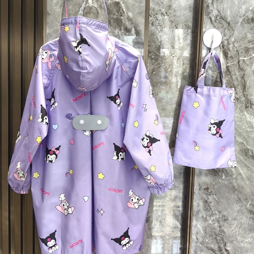 ใหม่การ์ตูนอะนิเมะญี่ปุ่นบางเสื้อกันฝน Quick-Drying แบบพกพาเด็กนักเรียนอนุบาลผู้ใหญ่เสื้อกันฝ