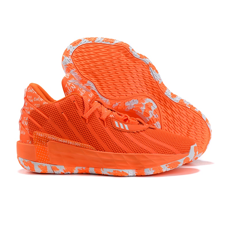 Adidas Dame 7 Lightweight Basketball Shoes For Men Lillard Orange Battle Boots OEM Sneakers