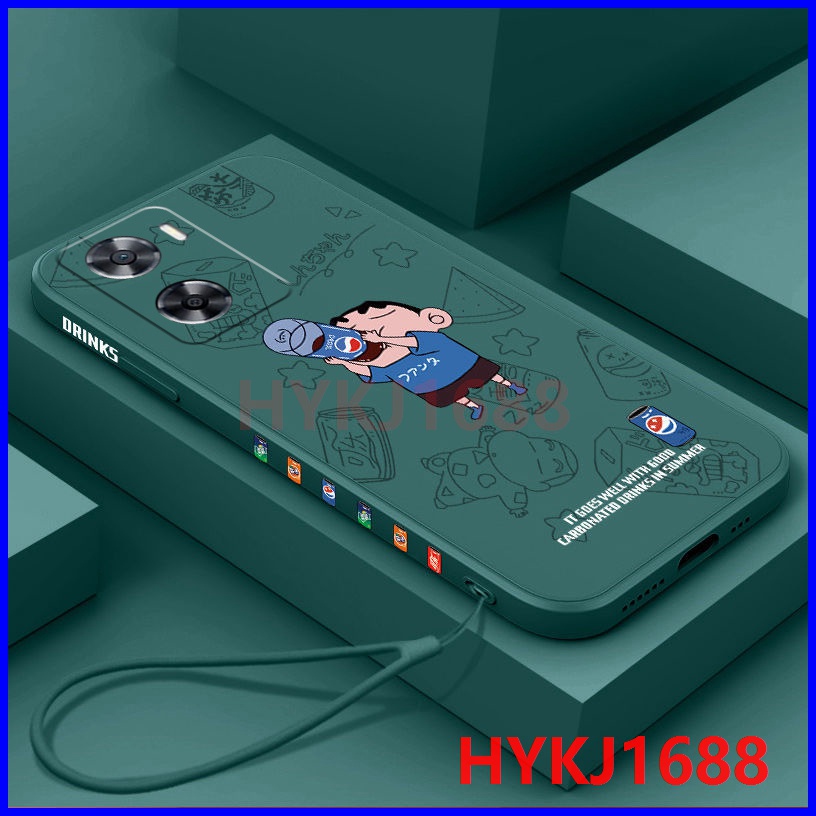 เคส For Oppo A57 2022 A77S A57 2016 A18 A38 A58 4G A39 เคสโทรศัพท์มือถือ ซิลิโคนนิ่ม tpu พร้อมสายคล้อง สําหรับ KCXX