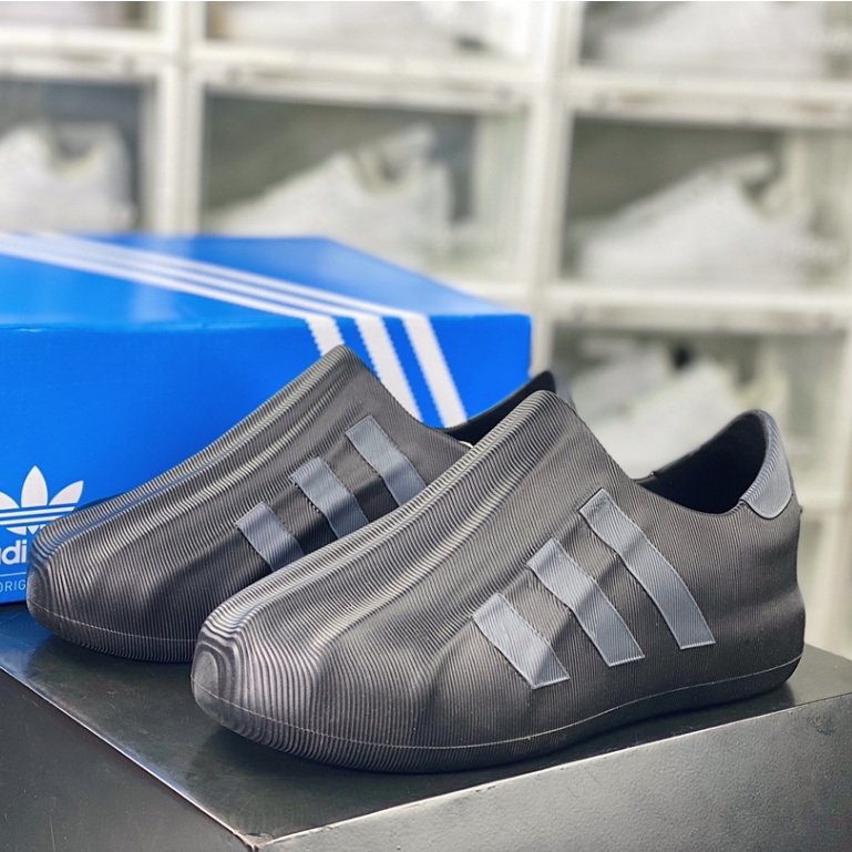 【 3 เฉดสี】Adidas adiFOM Superstar Low Cut Slip On Slipper Shoes ผ้าใบลำลองสำหรับผู้ชายและผู้หญิง รอ