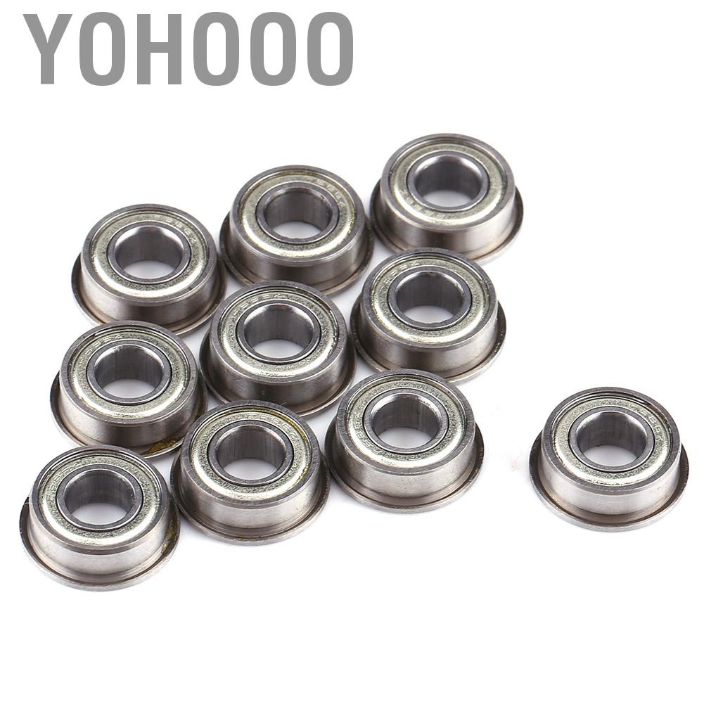 Yohooo 10 ชิ้น F686ZZ (6x13x5 มม.) โลหะป้องกันหน้าแปลนแบริ่งแบริ่ง F686zz ใหม่