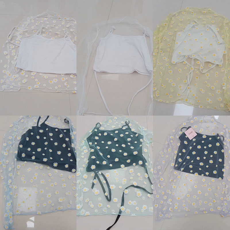เสื้อผ้าวัยรุ่นน่ารัก เสื้อเซต2ชิ้น กล้ามเอวลอย สไตล์เกาหลี