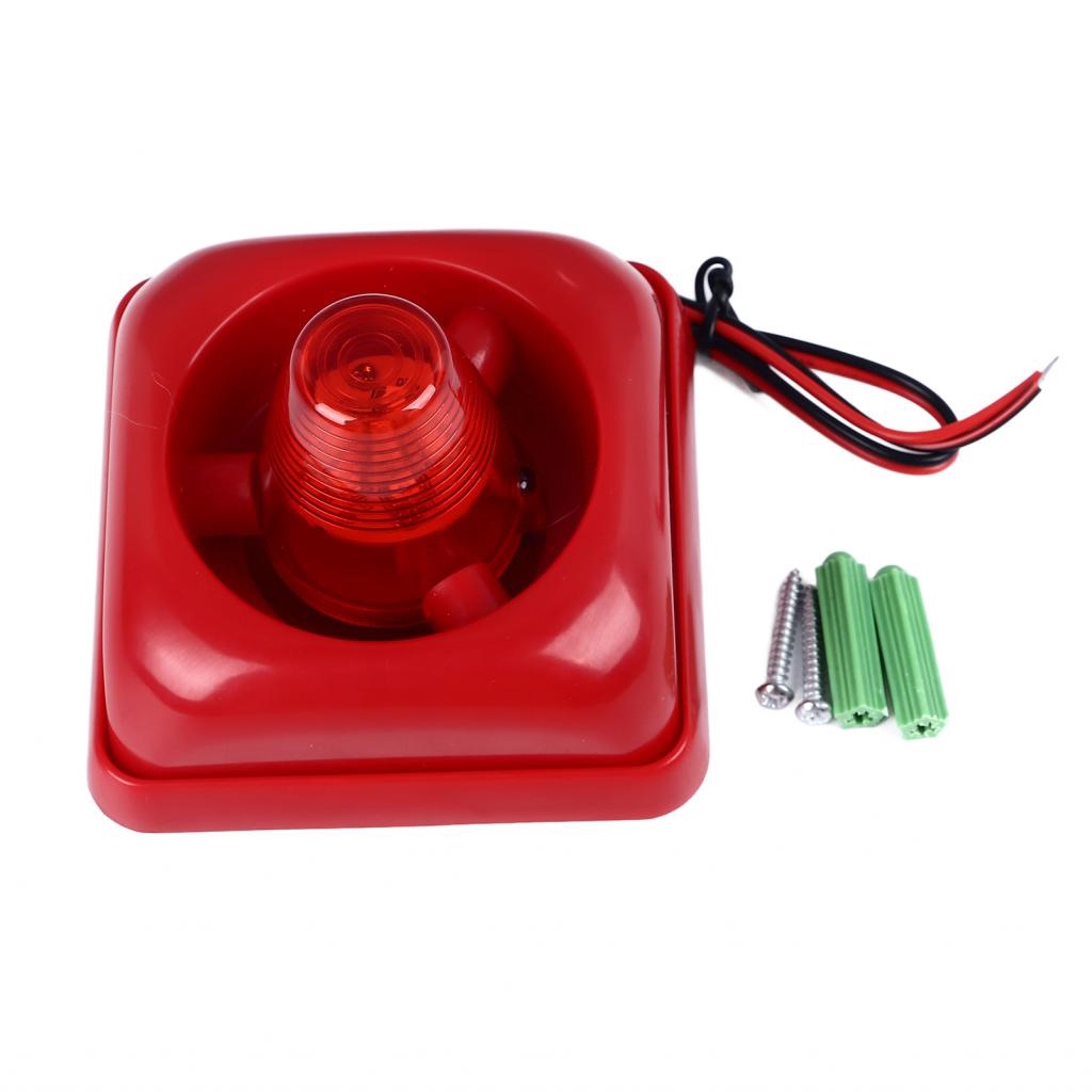 สัญญาณเตือนแสงเสียงอุตสาหกรรม 115DB ไฟกระพริบสีแดงที่ดังเป็นพิเศษ ไซเรนไฟแฟลช