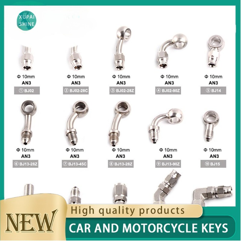 Xps xupaishine AN3 ท่อน้ํามันเบรกไฮดรอลิค สเตนเลส M10x1 10 มม. สําหรับรถจักรยานยนต์