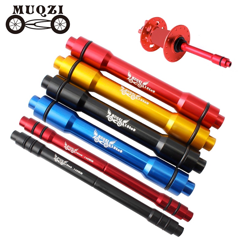 Muqzi ฮับดรัม แปลงแกน 12 เป็น 9 มม. 15 เป็น 9 มม. อลูมิเนียม เปลี่ยนเร็ว 100 มม. 142 มม. 148 มม. สําหรับจักรยานเสือภูเขา