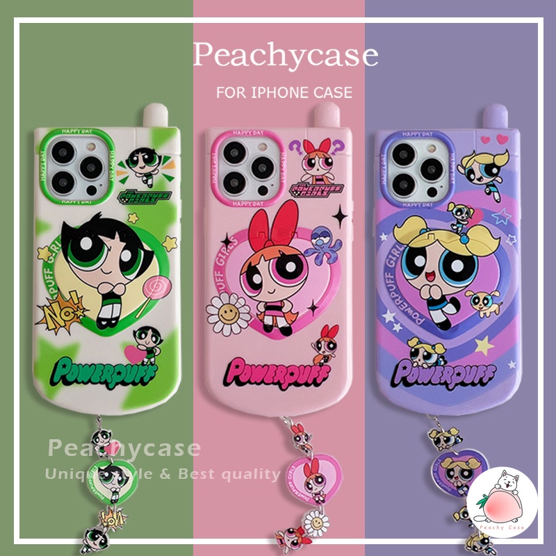 เคสโทรศัพท์มือถือ TPU กันกระแทก พร้อมกระจกแต่งหน้า ขาตั้งวาง รูปหัวใจ ซ่อนได้ สําหรับ iPhone 16 15 14 13 12 Pro Max 11