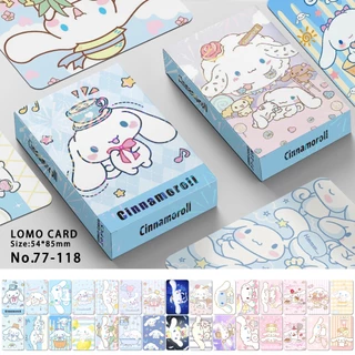 Sanrio Kuromi Hello Kitty Cinnamoroll Melody Photocard Double-sided Color Printing Lomo Card 30 ชิ้น ต่อกล่อง