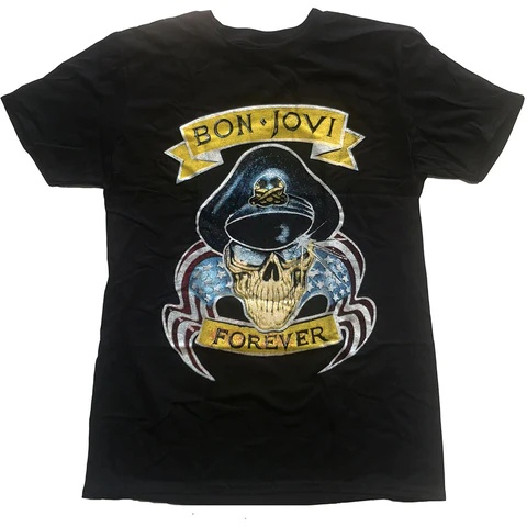 ดูดีนี่ เสื้อยืด พิมพ์ลาย Bon Jovi สําหรับ Ever | เสื้อยืด พิมพ์ลายวงร็อค Hard Rock Metal Legend