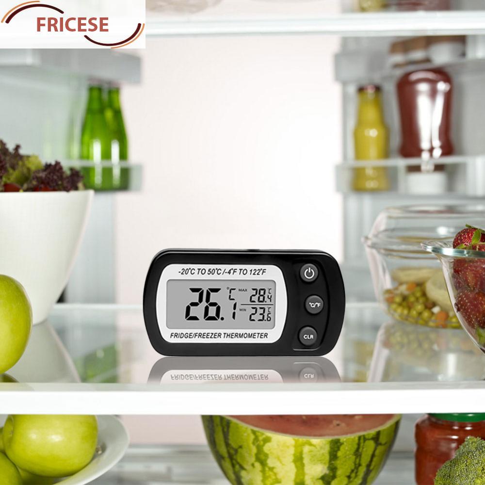 เครื่องวัดอุณหภูมิตู้เย็นดิจิทัล LCD กันน้ํา ขนาดใหญ่ สําหรับบ้าน บาร์ คาเฟ่ [Fricese.th]