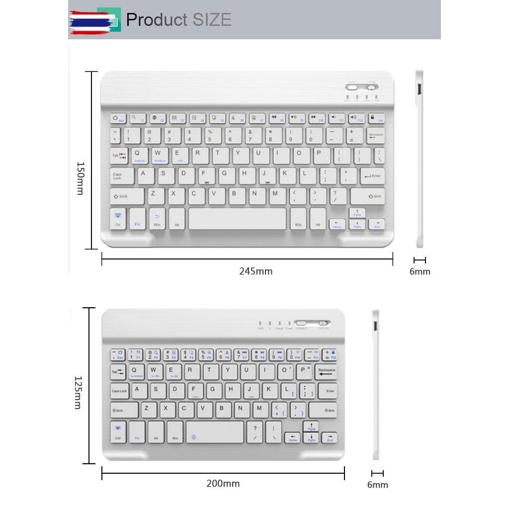 Bluetooth keyboard/ภาษาอังกฤษ English keyboard mini keyboard for Ipad/mobile keyboard Bluetooth KEYB
