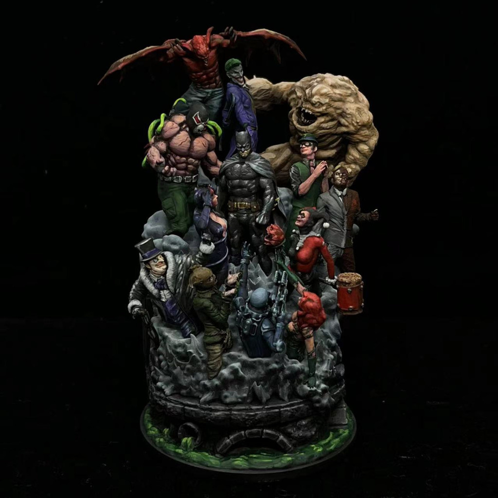 00500023 Batman's Sanity Bat Mountain 1/64 1/48 ภาพวาดหมากรุก 3D พิมพ์ โมเดลสีขาว J4PO