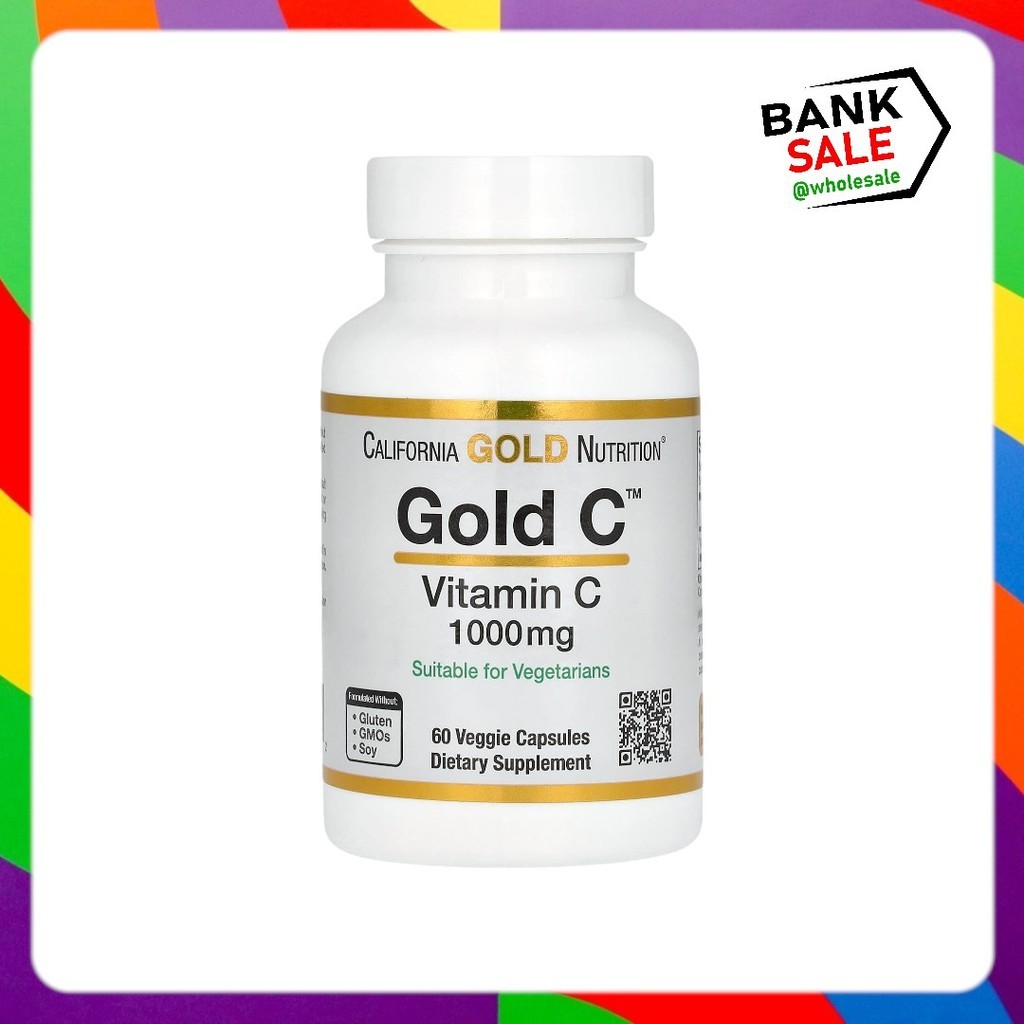 California Gold Nutrition, Gold C, USP Grade Vitamin C, 1,000 mg, 60 Veggie Capsules