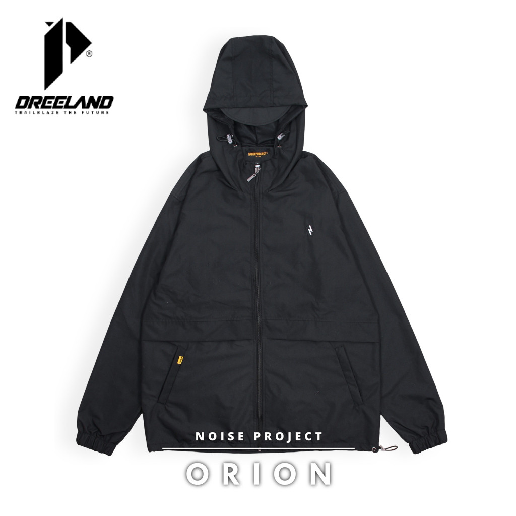 เสื้อแจ็คเก็ต Dreeland Outdoor Orion Black Windbreaker Men