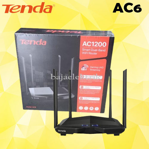 TENDA AC6 SMART DUAL-BAND WIFI ROUTER (AC1200)