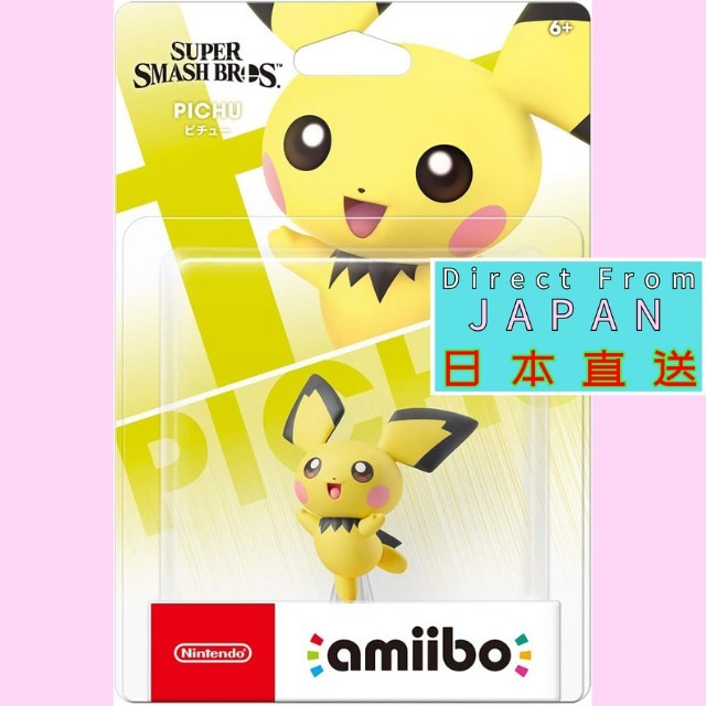 amiibo Pokemon Pichu (ซีรีส์ Super Smash Bros.) พ็อกเก็ตมอนสเตอร์【ตัวการ์ตูน โมเดล ของเล่น เกม Chara