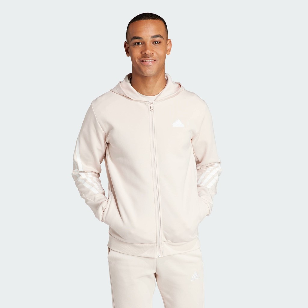 adidas Lifestyle Future Icons 3-Stripes Full Zip Hoodie Men Pink IR9207