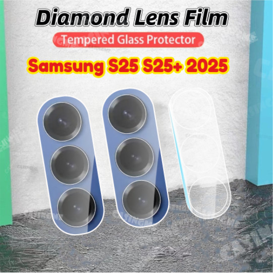 SAMSUNG สําหรับsamsung S25 S25 + 2025 3Dกล้องเลนส์ProtectorสําหรับSamsung Galaxy S25 S25 + S25Plus 2