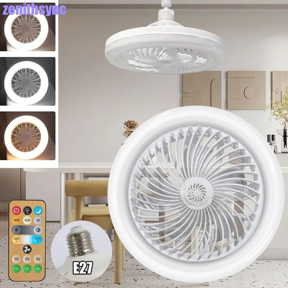 Zenithsync ลูกปัดโคมไฟ LED, 2-in-1 รีโมทคอนโทรลไฟพัดลม LED, พลังงานที่มีประสิทธิภาพสามโหมดความเร็วเงียบพัดลมสมาร์ทโคมไฟเพดานห้องนั่งเล่น ราคา ถูกที่สุด ดีลบีเคเค