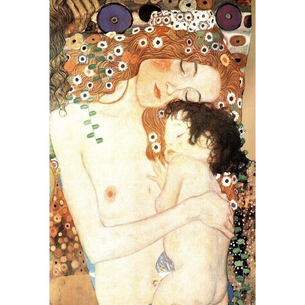 Gustav Klimt แม่และเด็ก Family Art Nouveau พิมพ์และโปสเตอร์ Gustav Klimt ผ้าใบ Wall Art Fine Art Wal