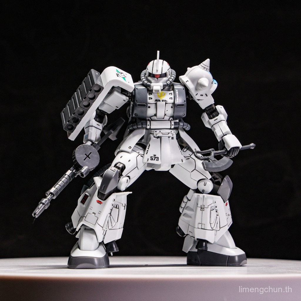 โมเดลประกอบ Star Action White Wolf GTO Zaku 2 Masao Matsunaga Gundam HG 1:144 พร้อมสติ๊กเกอร์ White 