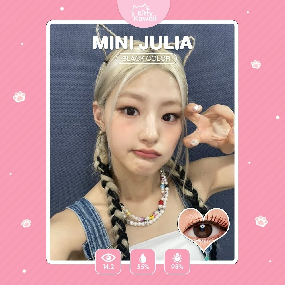 คอนแทคเลนส์ ขนาดมินิ Mini Julia (kittykawaii) สี : Black รูปที่ 5