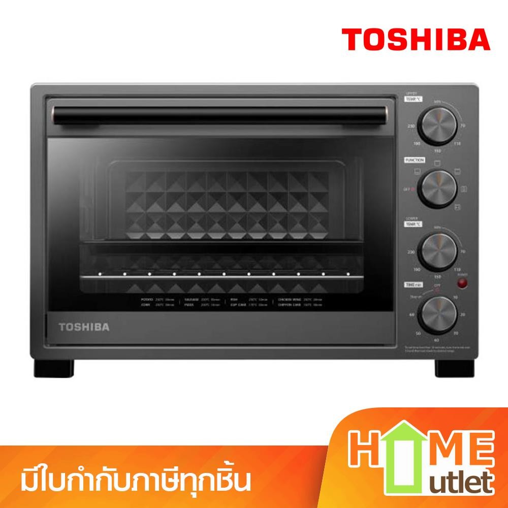 TOSHIBA เตาอบไฟฟ้า 1500 วัตต์ ความจุ 35 ลิตร สีเทา รุ่น TL-MC35Z (19861)