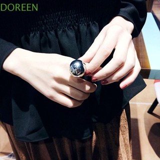 Doreen แหวนผู้หญิง สีทอง สีเงิน เครื่องประดับแฟชั่น บุคลิกภาพ