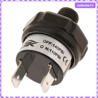 [Cuticate1] สวิตช์ควบคุมแรงดันอากาศ 1/4 นิ้ว NPT 110G140PSI สําหรับคอมเพรสเซอร์ 12