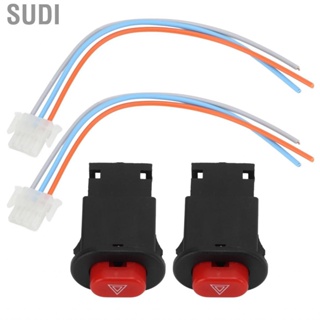 Sudi Hazard Light Switch Button Long Durability Warning Easy Connection for Motorbike Scooter