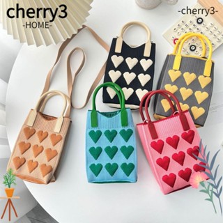 Cherry3 กระเป๋าสะพายไหล่ กระเป๋าถือ กระเป๋าช้อปปิ้ง แฮนด์เมด