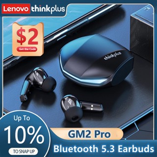 ของแท้ Lenovo GM2 Pro หูฟังเล่นเกมไร้สาย บลูทูธ 5.3 ความล่าช้าต่ํา HD โหมดคู่ พร้อมไมโครโฟน GM2Pro