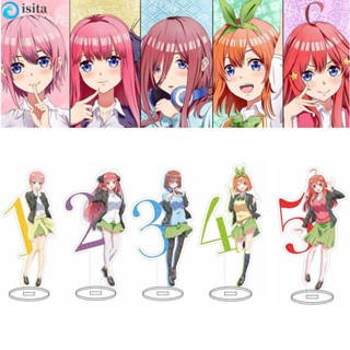 ISITA double-side Acrylic Stand Figure Fans Gift Figure Model Plate Nakano Miku Anime Gotoubun No Hanayome Cartoon Anime Desktop Standing Card Nakano Ichika Acrylic Figure Model Toys