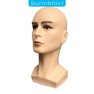 [Sunnimix1] หุ่นหัวล้าน ขาตั้งหัวหุ่นผู้ชาย สําหรับทําหมวก