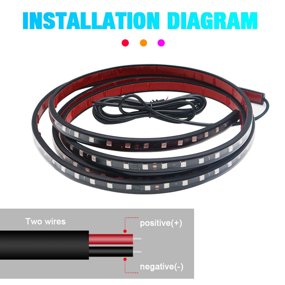 แถบไฟกระพริบ LED 12 24V RGB 5050SMD สําหรับตกแต่งรถบรรทุก รถพ่วง รถคาราวาน - รูปที่ 5