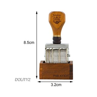 [Dolity2] แสตมป์ตรายางวันที่ อเนกประสงค์ สําหรับตกแต่งไดอารี่ สํานักงาน DIY