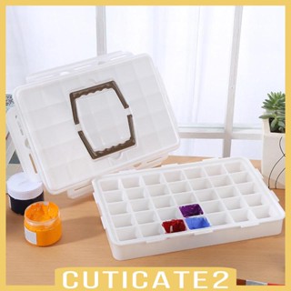 [Cuticate2] กล่องจานสีน้ํามัน อะคริลิค PP 35 ช่อง ทนทาน สําหรับนักเรียน