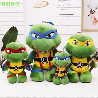 Instore ตุ๊กตาการ์ตูนอนิเมะนินจาเต่า Kawaii Donatello ขนาด 25 ซม. 35 ซม. ของเล่นสําหรับเด็ก