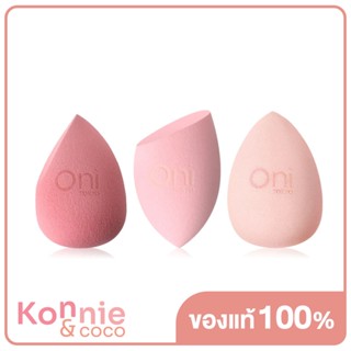 Oni Heartbeat Sponge Gift Box 3pcs โอนิ เซทฟองน้ำสำหรับแต่งหน้า 3 ชิ้น มาพร้อมกล่องเก็บรูปทรงหัวใจสุดน่ารัก.