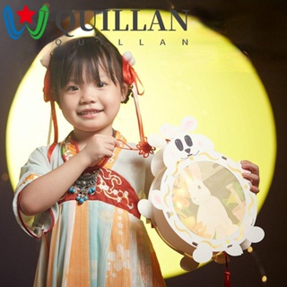 Quillan โคมไฟกระต่าย แฮนด์เมด สไตล์เรโทร DIY สําหรับแขวนตกแต่งงานปาร์ตี้ เทศกาล