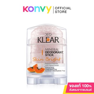 โรลออนสารส้มดีโอเคลียร์ สกิน ไบรท์ DEOKLEAR Skin Bright Mineral Deodorant Stick 70g.